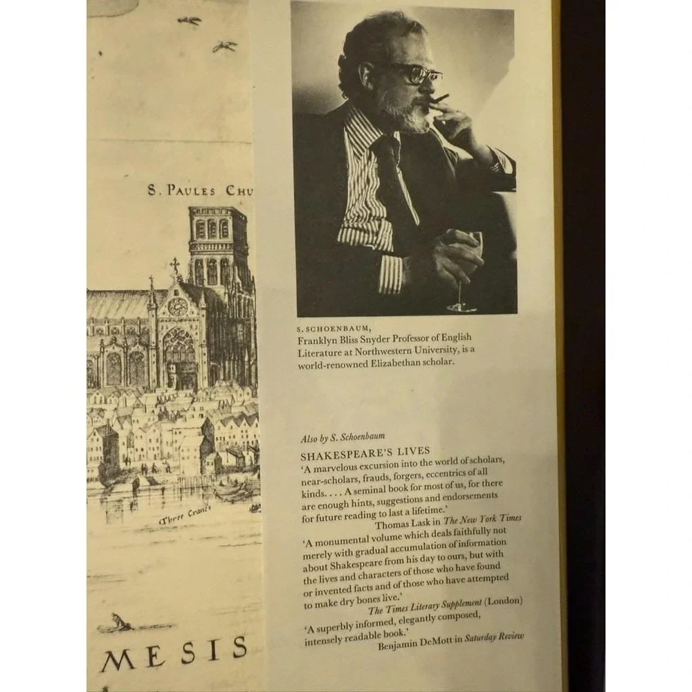 William Shakespeare Documentary‎ Life Schoenbaum 1975 HC Oxford DJ Illustrated